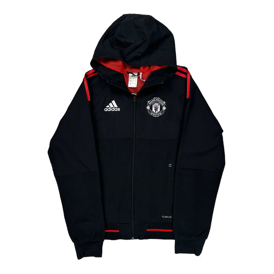 Manchester United Adidas Jacket - Small Red Polyester