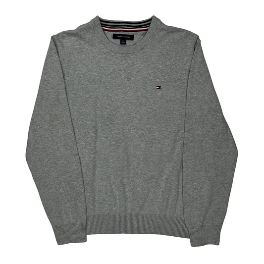 Tommy Hilfiger Jumper - Large Grey Cotton