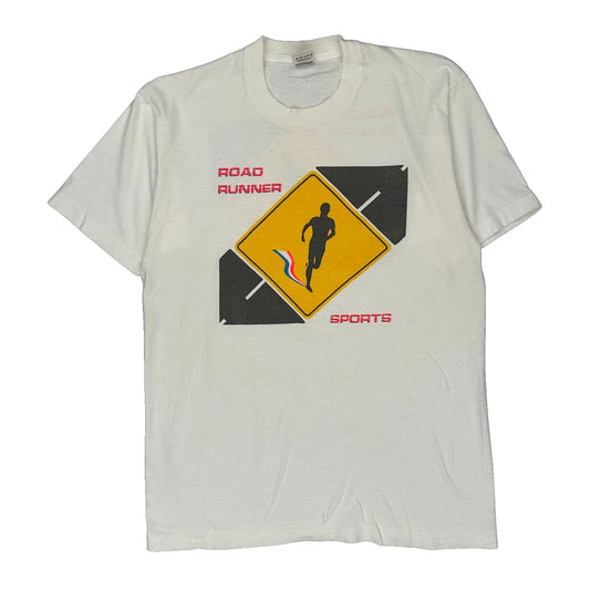 Road Runner Sports Fruit Of The Loom Graphic T-Shirt - Large White Cotton