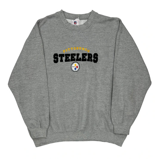 Pittsburgh Steelers Nfl Sweatshirt - XL Grey Cotton