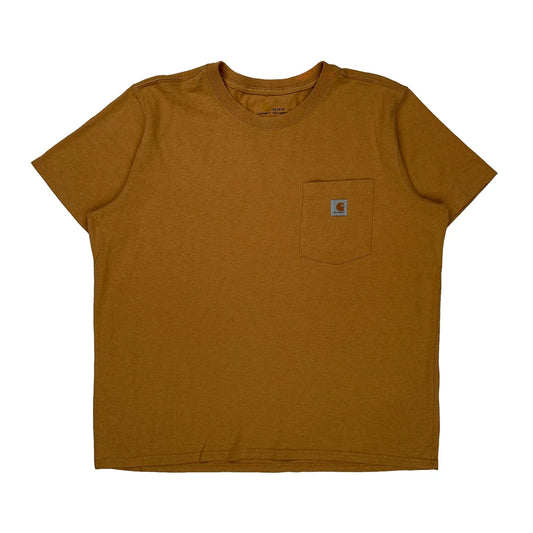 Carhartt T-Shirt - XL Brown Cotton