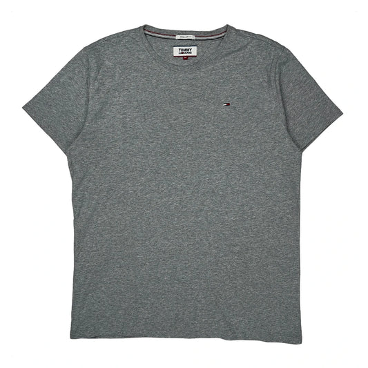 Tommy Jeans T-Shirt - Medium Grey Cotton