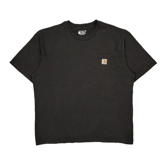 Vintage Loose Fit Carhartt T-Shirt - XL Black Cotton
