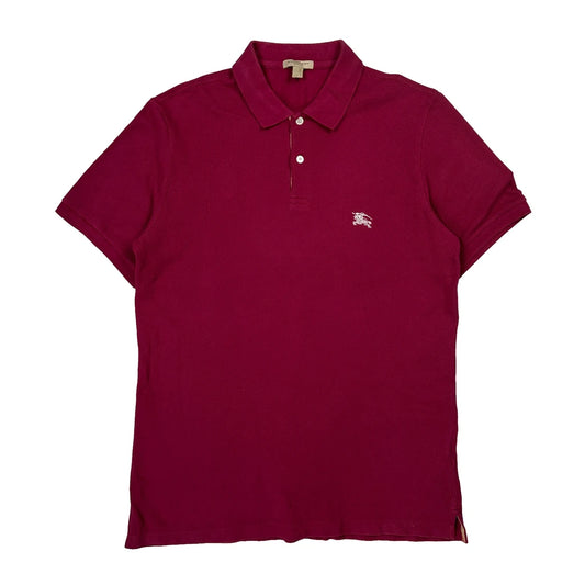 Burberry Brit Polo Shirt - Large Red Cotton