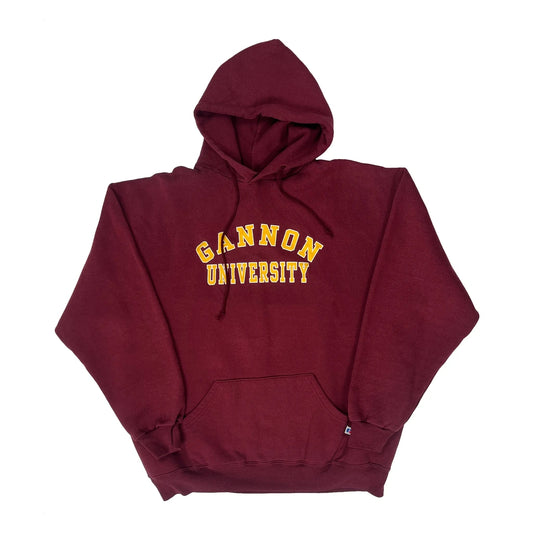 Gannon University Russell Athletic College Hoodie - XL Burgundy Cotton Blend