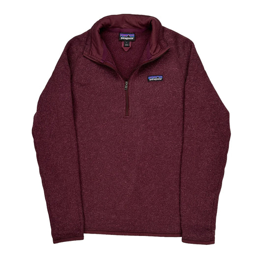 Patagonia 1/4 Zip - Large Burgundy Polyester