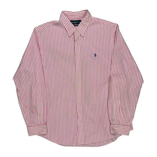 Ralph Lauren Striped Shirt - XL Pink Cotton