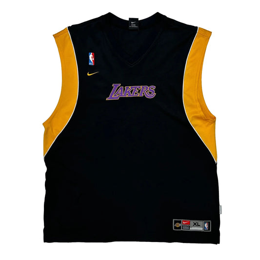 Vintage Lakers Nike Nba Jersey - XL Black Polyester