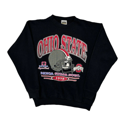 Ohio State Tultex College Sweatshirt - Medium Black Cotton Blend