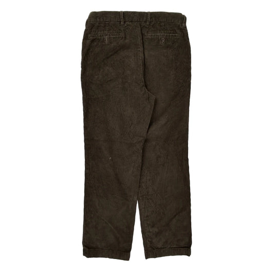 Nautica Cord Trousers - 34″ Waist Brown Cotton