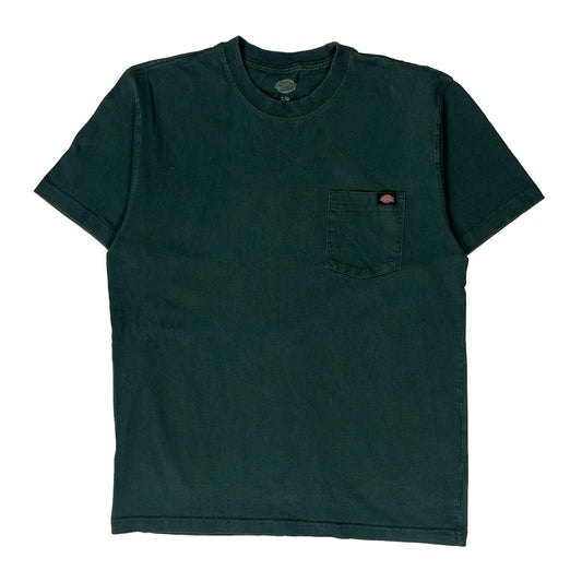 Vintage Dickies T-Shirt - Large Green Cotton