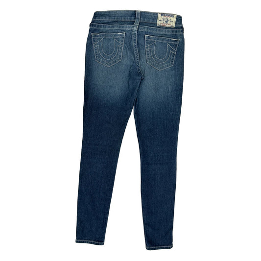 True Religion Skinny Jeans - 27W UK 6 Blue Denim