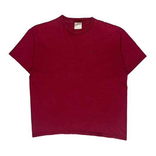 Made In USA Nike T-Shirt - No Size Red Cotton