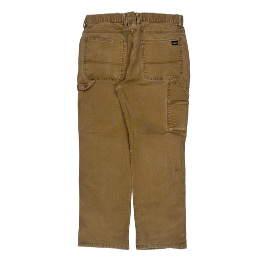 Carhartt Carpenter Trousers - 34W 29L Brown Cotton