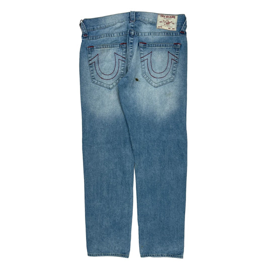 True Religion Slim Jeans - 36W 32L Light Wash Denim
