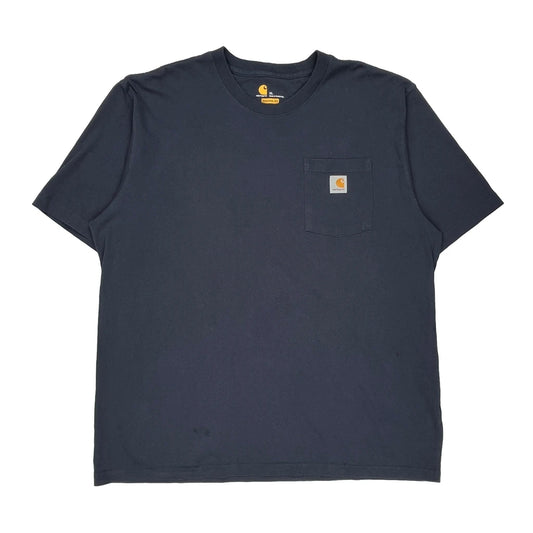 Carhartt T-Shirt - XL Navy Cotton