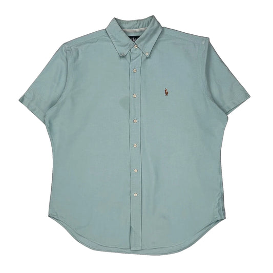 Ralph Lauren Short Sleeve Shirt - Large Blue Cotton