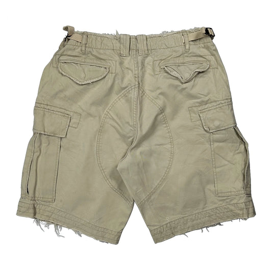 Unbranded Cargo Shorts - 32W 11L Beige Cotton