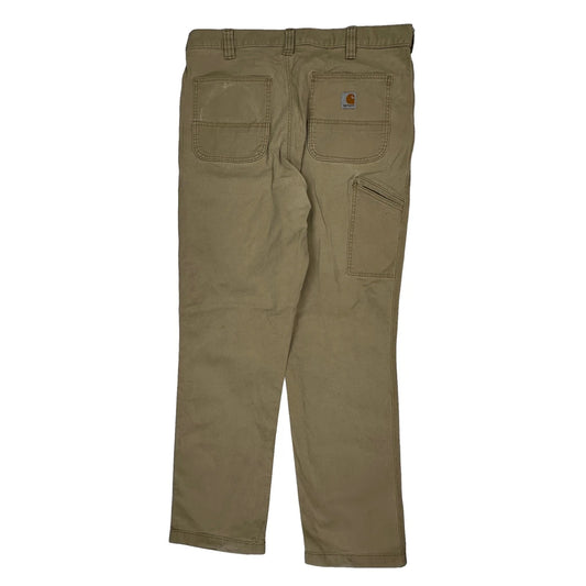 Carhartt Carpenter Trousers - 36W 34L Beige Cotton