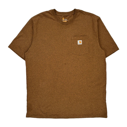 Carhartt Tall T-Shirt - XL Brown Cotton