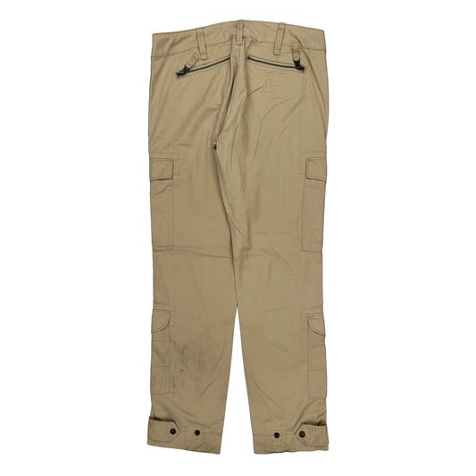 Ralph Lauren Sport Cargo Cargo Trousers - 30W UK 10 Beige Cotton