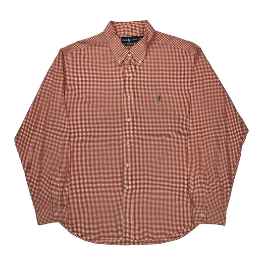 Vintage Ralph Lauren Checked Shirt - 2XL Red Cotton