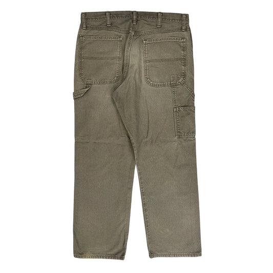 Unbranded Carpenter Trousers - 34W 29L Khaki Cotton