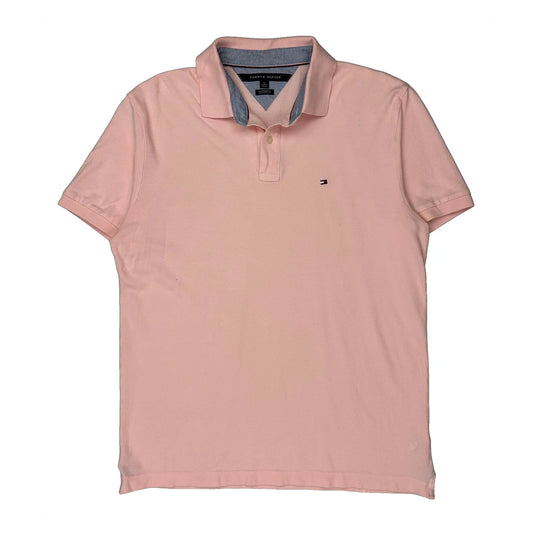 Tommy Hilfiger Polo Shirt - XL Pink Cotton