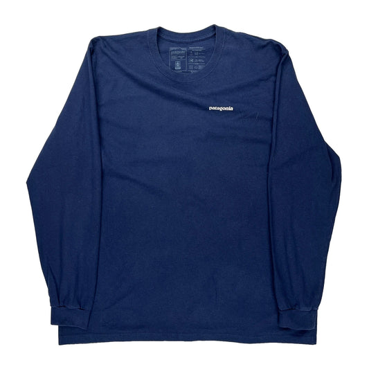 Patagonia Long Sleeve T-Shirt - No Size Blue Cotton