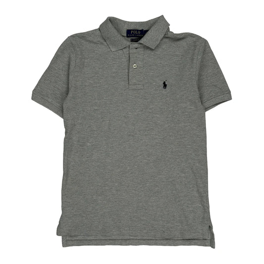 Age 10-12 Polo By Ralph Lauren Polo Shirt - Medium Grey Cotton