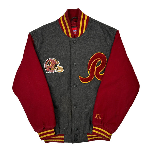 Washington Redskins Nfl Varsity Jacket - Medium Grey Wool Blend