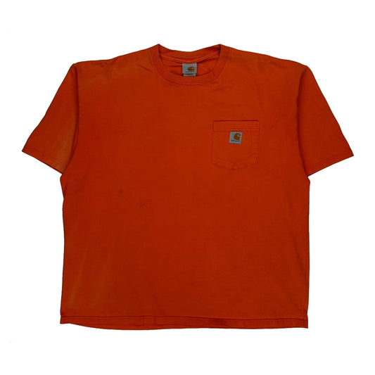 Carhartt T-Shirt - XL Orange Cotton