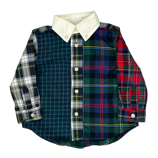 Age 9 Months Ralph Lauren Checked Shirt - 4XS Multicoloured Cotton