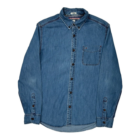 Tommy Hilfiger Denim Shirt - Large Blue Cotton
