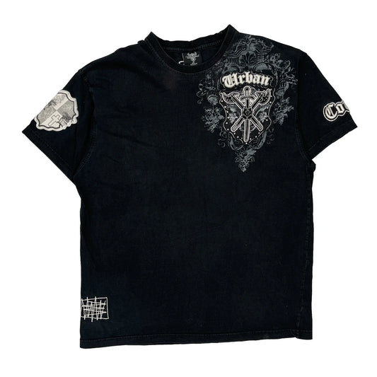 Urban Couture Victorious Graphic T-Shirt - 3XL Black Cotton