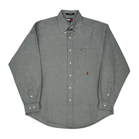 Tommy Hilfiger Shirt - Large Grey Cotton
