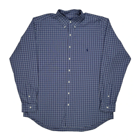 Ralph Lauren Tall Shirt - XL Blue Cotton