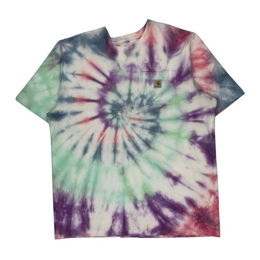 Carhartt Tie-Dye T-Shirt - 2XL Multicoloured Cotton