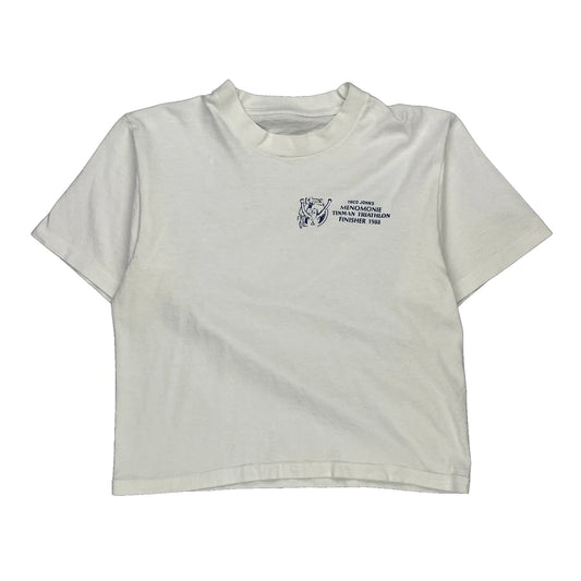 Triathlon Finisher Unbranded Graphic T-Shirt - No Size White Cotton