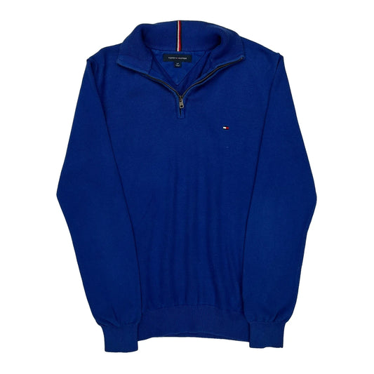 Tommy Hilfiger 1/4 Zip - Small Blue Cotton