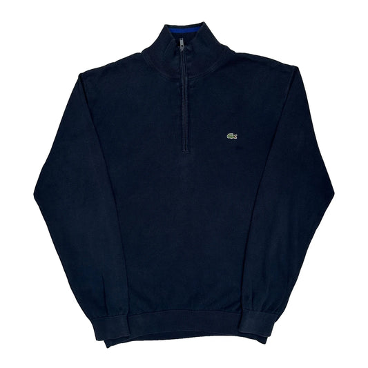 Lacoste 1/4 Zip - XL Navy Cotton