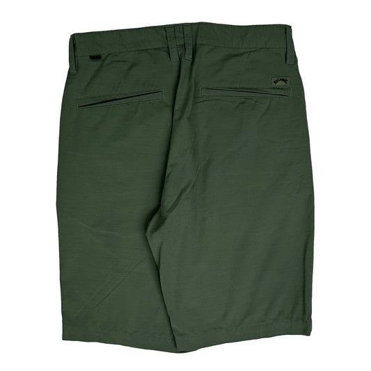 Billabong Chino Shorts - 29W 10L Green Cotton