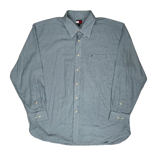 Tommy Hilfiger Checked Shirt - XL Blue Cotton