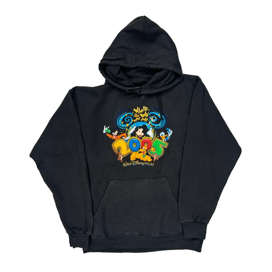 Walt Disney World 2005 Disney Graphic Hoodie - Medium Black Cotton