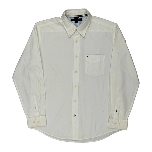 Tommy Hilfiger Shirt - Large White Cotton
