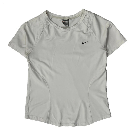 Vintage Nike T-Shirt - Medium White Polyester