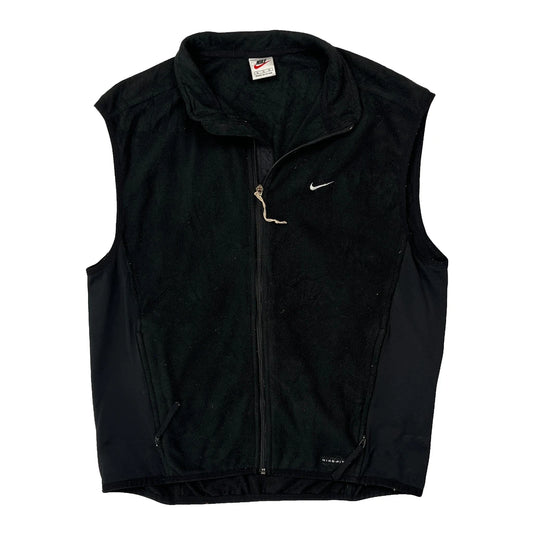 Vintage Nike Gilet - XL Black Polyester