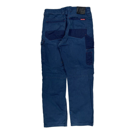 Vintage Hard Yakka Double Knee Carpenter Jeans - 34W 31L Blue Cotton