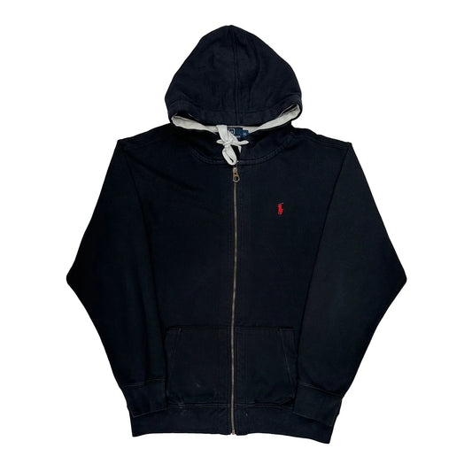 Polo By Ralph Lauren Full Zip Hoodie - XL Black Cotton