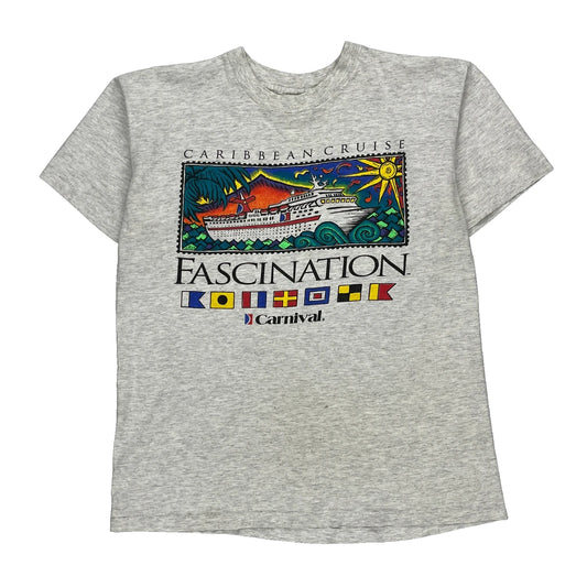 Caribbean Cruise Co Max Single Stitch T-Shirt - Medium Grey Cotton